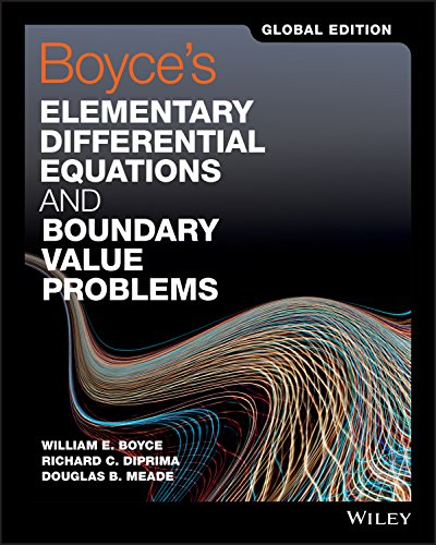 Boyce's Elementary Differential Equations and Boundary Value Problems, Global Edition - Orginal Pdf